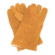 New Industrial Protective 14 Inch Waterproof Heat Resistant Safety Argon TIG Stick Cow Split Leather Welding Gloves - Product Image 3