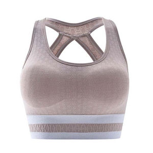 Luxury Style Women Yoga <b>Sports</b> <b>Bra</b> <b>Backless</b> Design Medium Support Anti-wrinkle Premium Quality Reasonable Price Durable Front - Product Image 1