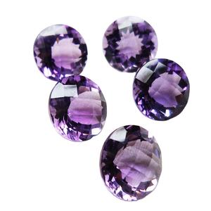 Piedra de amatista púrpura natural hecha a mano corte facetado forma redonda piedra preciosa suelta de la tienda al por mayor en línea ahora para la fabricación de joyas - Product Image 3