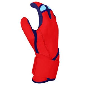 Vente en gros de gants de batteur de baseball personnalisés, poignets longs, cuir de sublimation, gants de sport pour adultes BBG-0009 - Product Image 3