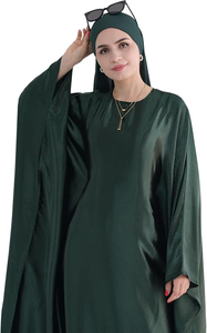 Nouveau meilleur produit Vêtements islamiques musulmans de haute qualité Abayas légères vintage à manches longues de couleur unie pour femmes Service OEM - Product Image 5