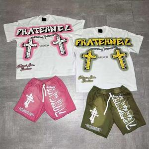 Custom Streetwear <b>Mens</b> SweatSuit Short Sets Cotton Shorts and T-<b>shirt</b> Set Tracksuits for <b>Men</b> Two Piece Set - Product Image 3