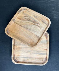 Bandeja organizadora de escritorio de madera personalizada para sala de estar y bandeja de captura de oficina de F.S. Internacional - Product Image 3