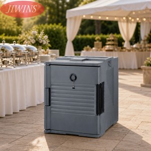 JIWINS - Contenedor Térmico para Alimentos con Doble Capacidad, Calentador de Alimentos para Catering, Servidor de Buffet con Ruedas para Hotel y <span class=keywords><strong>Restaurante</strong></span> - Product Image 1