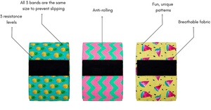 Custom Fitness Booty <b>Bands</b> for Women Hip Circle <b>Resistance</b> <b>Bands</b> for Legs Glutes Butt Workout Gym Sublimated <b>Resistance</b> <b>Bands</b> - Product Image 3