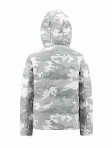 Veste coupe-vent d'hiver zippée avec capuche pour hommes, vêtements d'extérieur coupe-vent rembourrés en toile matelassée - Product Image 2