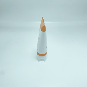 White PE Cosmetic Plastic Tube 3ml Sunscreen Cream Container with Gold Screw Cap Glossy Surface for Lotion Packaging Custom <b>Logo</b> - Product Image 4