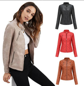 Chaquetas de Mujer Personalizadas con Cremallera Completa, de Cuero Genuino, Tejidas, Resistentes al Viento y Ecológicas - Precio de Mayoreo de Alta Calidad, Colores Personalizados - Product Image 3