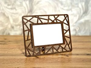 Cadre photo rectangulaire en fer léger - Product Image 3