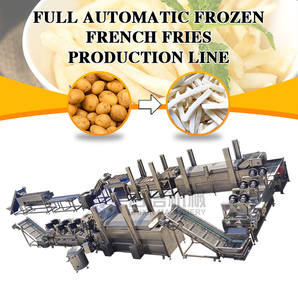 Machines semi-automatiques de traitement de chips congelées Ligne de production de frites Machine à frites Nouveau design - Product Image 5