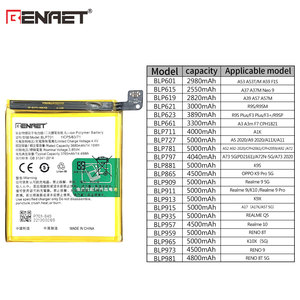 แบตเตอรี่ลิเธียม BLP701 3765มิลลิแอมป์ชั่วโมงสำหรับ <span class=keywords><strong>OPPO</strong></span> Reno รุ่นมาตรฐาน/K3 realme <span class=keywords><strong>X</strong></span> - Product Image 4