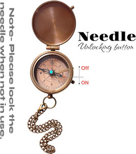 Laiton nautique gravé à mon fils boussole boussole plate avec étui en cuir cadeaux pour hommes cadeaux d'anniversaire cadeaux de baptême pour garçons etc. - Product Image 6