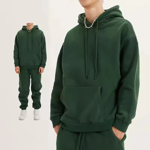 Ensemble de survêtement homme hiver en coton 100% respirant, coupe oversize, avec logo personnalisé, 2 pièces (hoodie et pantalon de jogging) - Product Image 6