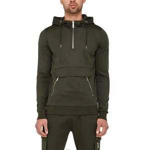 Pull à capuche pour homme en coton mélangé, tissu confortable, conception personnalisée pour la mode streetwear avec option de marque privée - Product Image 4