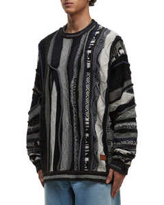 Sweat-shirt à col rond en coton 100% respirant, surdimensionné, épais, tricoté pour l'hiver, personnalisé pour homme - Product Image 6