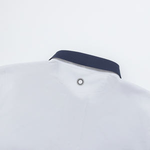 Aristino Homme Blanc APSG18AS1 Golf pour Chemise Manches Courtes Design Solide Smart Casual 88% Polyester 12% Spandex à Prix Chaud - Product Image 5