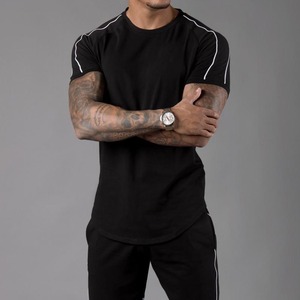 Camiseta de moda de verano personalizada para hombre, nuevo diseño, 100% de algodón, cuello redondo, tejido ligero, diseño sólido, estampado de manga corta - Product Image 6