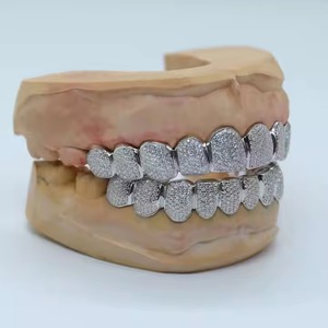 Luxury Diamond Grillz for Teeth 10K 14K 18K Gold Plated Hip Hop Jewelry for Men Women Unisex Fine Grillz - Product Image 5