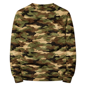 Camo Zeta Phi Beta Soror Crewneck Fleece Winter <b>Sweatshirt</b> 1920 Founders Inspired Greek Sorority Finer Womanhood Premium Cotton - Product Image 4