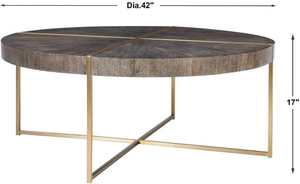 Table basse centrale en acier inoxydable doré Eden, unique et luxueuse, en forme de tronc d'arbre - Product Image 4
