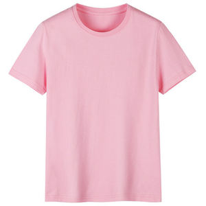 เสื้อยืดคอตตอนหวีเนื้อนุ่ม แขนสั้น สีพื้น พิมพ์โลโก้ตามแบบ OEM ออกแบบโลโก้ได้ตามต้องการ เสื้อเชิ้ตวัฒนธรรม พิมพ์ลายโลโก้ - Product Image 5