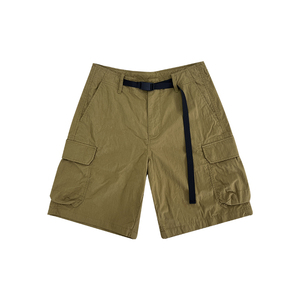 กางเกงคาร์โก้ขาสั้นผ้าไนลอนสำหรับผู้ชายกางเกงขาสั้นกลางแจ้งน้ำหนักเบาเอวยางยืดปิดกระเป๋าตกแต่งโลโก้ได้ตามต้องการ - Product Image 1