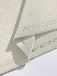 Vente en gros T-shirt col rond classique pour hommes T-shirt uni en coton polyester blanc avec impression de logo personnalisé pour hommes - Product Image 3