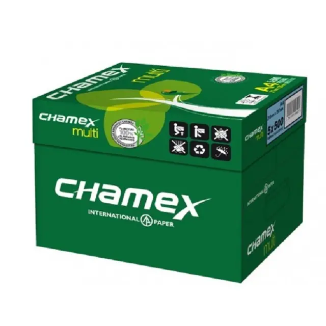 Papel A4 75g ECO Chamex Papel de Copia 80gsm Resma Papel Chamex Embalaje: 10 Resmas A3/A4/tamaño carta/tamaño legal Blanco 2,5 kg,70g.