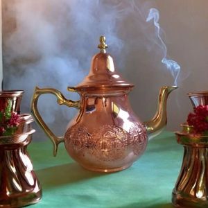 Elegant <b>vintage</b> design pure copper <b>kettle</b> ideal for collectors home kitchens tea parties and traditional tea brewing need - Product Image 2