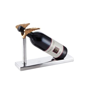 Porte-bouteille de vin créatif en forme de poisson, support décoratif en métal et fer pour table, vin pour la maison, bar, cuisine, salle à manger - Product Image 6