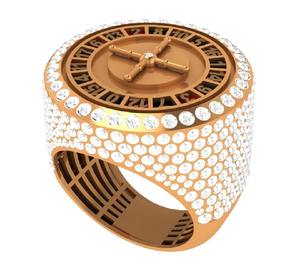 แหวนหมั้นเพชรแบบคลัสเตอร์ได้รับการรับรองจาก IGI 925เงินชุบเคลือบรูปดาว - Product Image 4