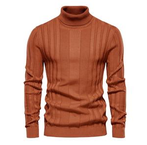 Pull à col roulé à manches longues pour homme, haut en tricot décontracté pour affaires - Product Image 1