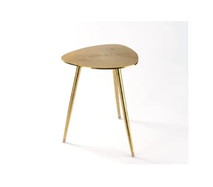 Mesa Auxiliar de Metal Hecha a Mano, Moderna, Decorativa, con Acabado Brillante de Alta Calidad, Mueble Clásico de Lujo para el Hogar - Product Image 3