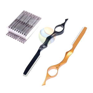 Navaja de Afeitar Recta de Acero Inoxidable con Logotipo Personalizado Premium, Navaja de Afeitar Profesional para Barbería, Navaja de Entresacar con Mango de Madera - Product Image 6