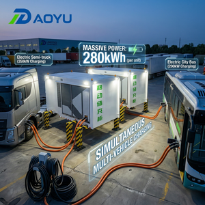 Station de recharge rapide DC mobile professionnelle 280 kWh pour véhicules électriques (CCS1, CCS2, GBT) – Idéale pour événements extérieurs et festivals - Product Image 5