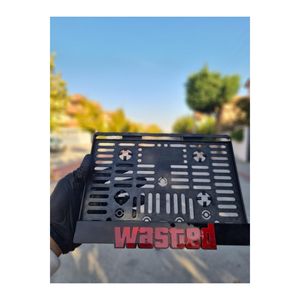 Portatarga Plexiglass con scritta sprecata