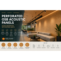 Paneles Acústicos Perforados con Acabado de Madera Natural, Alta Absorción de Sonido, Diseño Interior para Oficinas y Hoteles, Hecho en España