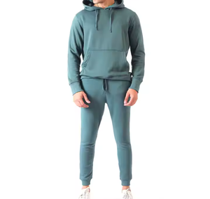 Chándal de algodón 100% para hombre más vendido, ropa informal transpirable con patrón sólido para invierno - Product Image 1