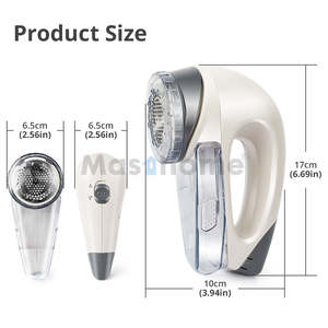 เครื่องโกนผ้าไฟฟ้าแบบปรับได้ ทนทาน ใบมีดสแตนเลส ใช้พอร์ต USB กำจัดขุยผ้า ปลอดภัยสำหรับเสื้อผ้า ผลิตจากพลาสติก ABS - Product Image 3