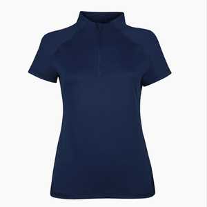 Cómoda Camiseta polo para montar a caballo para mujer, camiseta ecuestre de tela ligera y transpirable para entrenamiento al aire libre y Deportes - Product Image 1