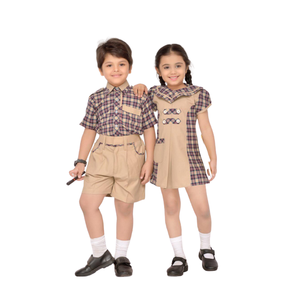 ชุดนักเรียนลายตารางถักคุณภาพสูงแบบใหม่สำหรับเด็กทุกเพศ ผลิตโดยผู้ส่งออก - Product Image 1
