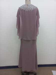 Robe de soirée élégante en mousseline de soie, broderie à paillettes, belle impression, grande taille, robe de bal formelle, décoration de perles - Product Image 3