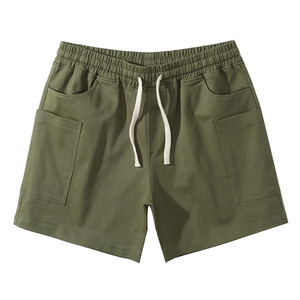 Meilleur prix Shorts décontractés pour hommes Design professionnel brodé motif solide haute qualité respirant toile matériel numérique - Product Image 3