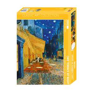 Rompecabezas de 2000 Piezas del Cuadro Café al Atardecer de Vincent Van Gogh, Artículos para Eventos - Product Image 4
