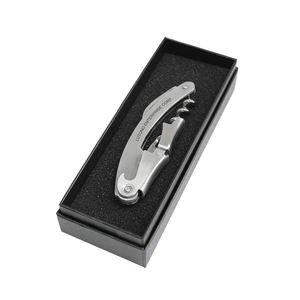 Excepcionales abridores de vino de acero inoxidable, juego de dispositivos portátiles para viajes y fiestas, un regalo de bebidas pensado. - Product Image 2