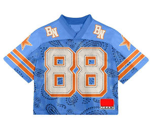 Ventes en gros de nouveaux uniformes de football américain à motif jersey, taille plus, antibactériens, respirants, à séchage rapide, manches courtes - Product Image 1