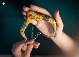 AAA Unique Quality Handmade Women's Chunky Tribal Statement Necklace Leopard-Design Resin Zinc Alloy 20% Off And New Year Gift - Product Image 5