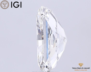 PURE SPARKLE 5,04 Ct Forma radiante 12,16 MM CVD Lab Grown Diamond F Color VVS2 Clarity IGI Certificado para anillo - Product Image 4