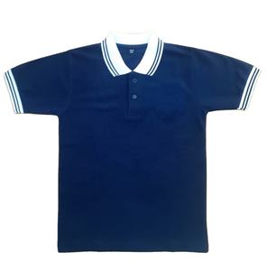 Design personnalisé de qualité supérieure unisexe à manches courtes T-shirt polo à blocs de couleurs vêtements de sport T-shirt polo tricoté confortable - Product Image 6