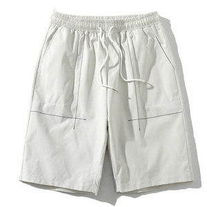 Hot Selling Lightweight Quickdry Breathable Men's Streetwear Shorts Customized Logo Printing Solid Pattern High Street Style - Product Image 4